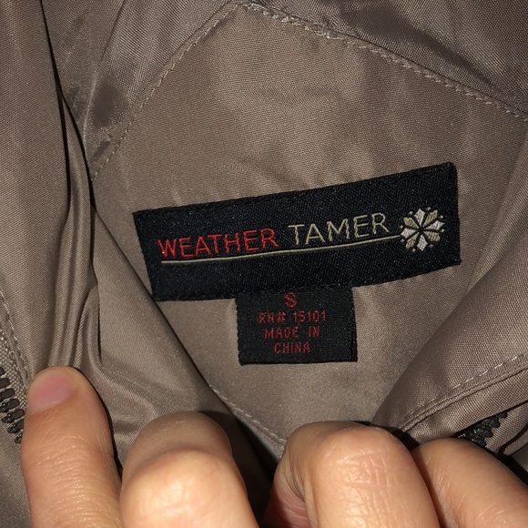 Weather Tamer puff jacket with faux fur hood- size small - Picture 2 of 4